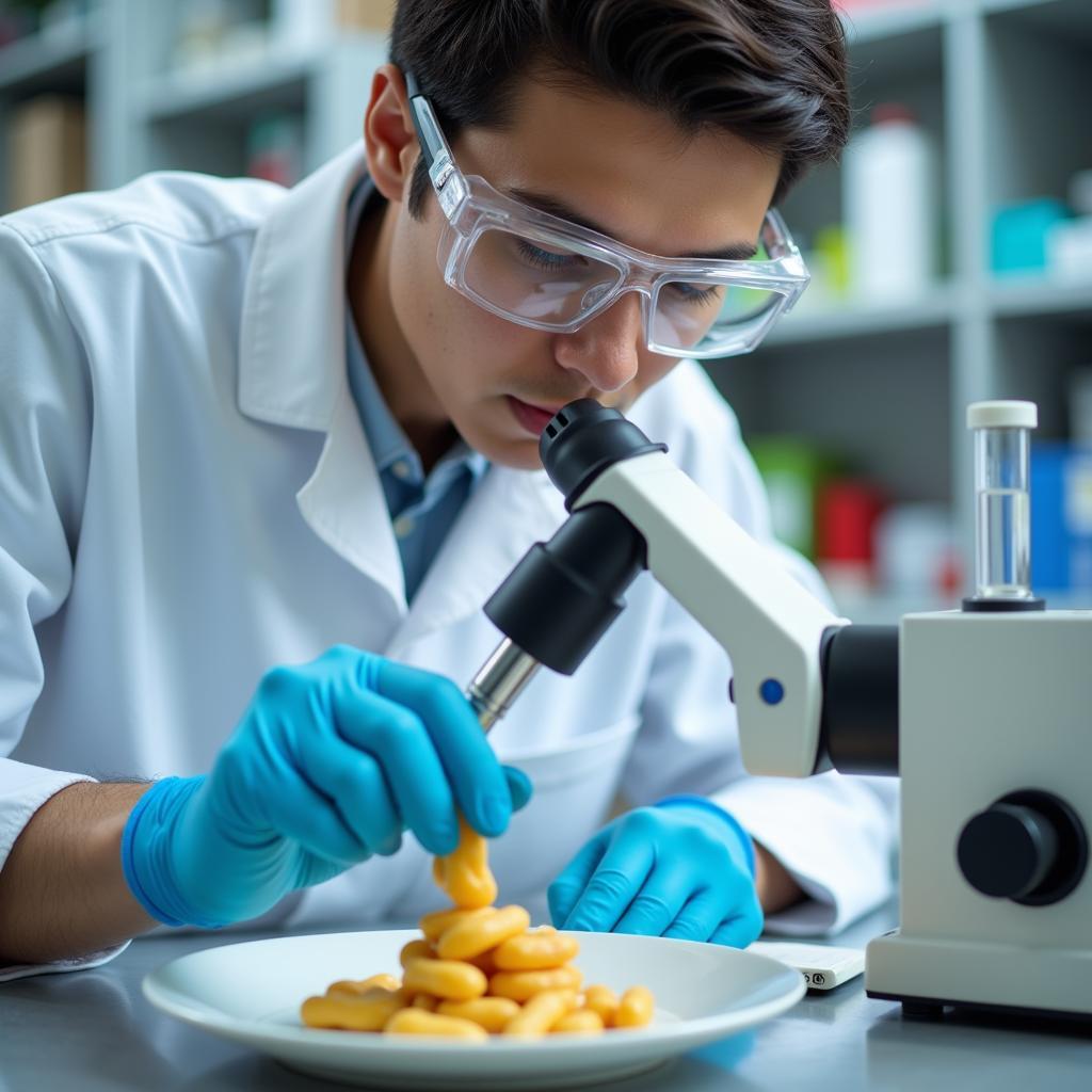 Food Scientist Conducting Quality Control Tests