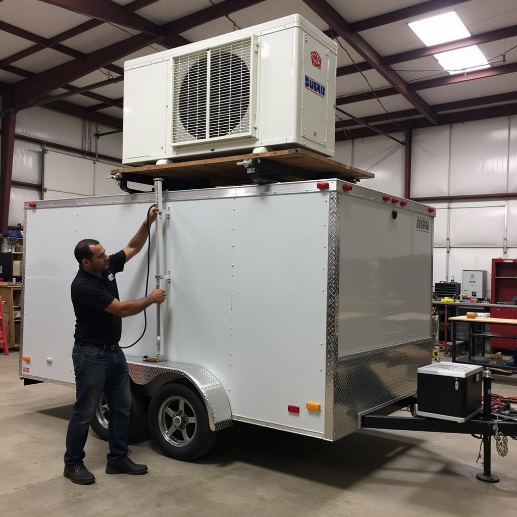 Food Trailer Air Conditioner Installation