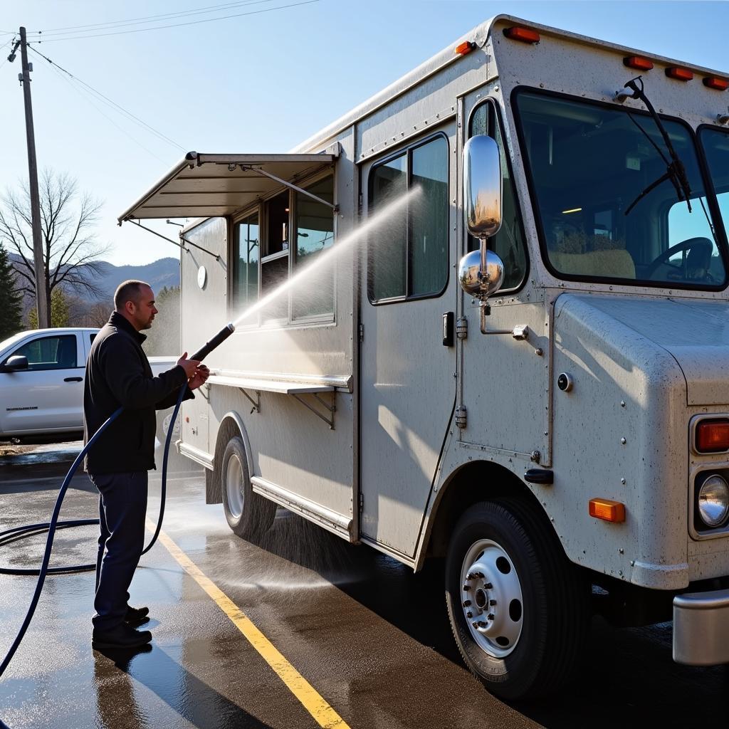 Professional Food Truck Exterior Cleaning