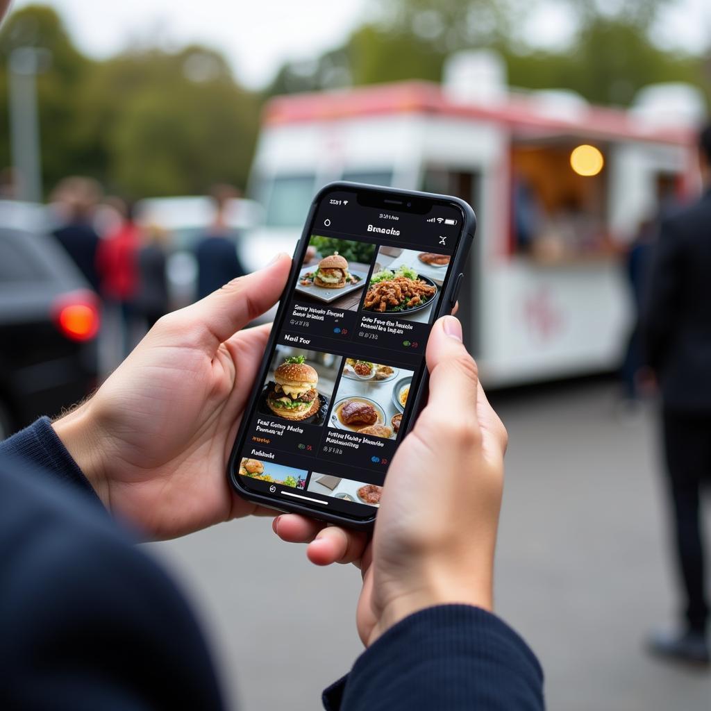 Food Truck Fan Using Social Media to Find Trucks