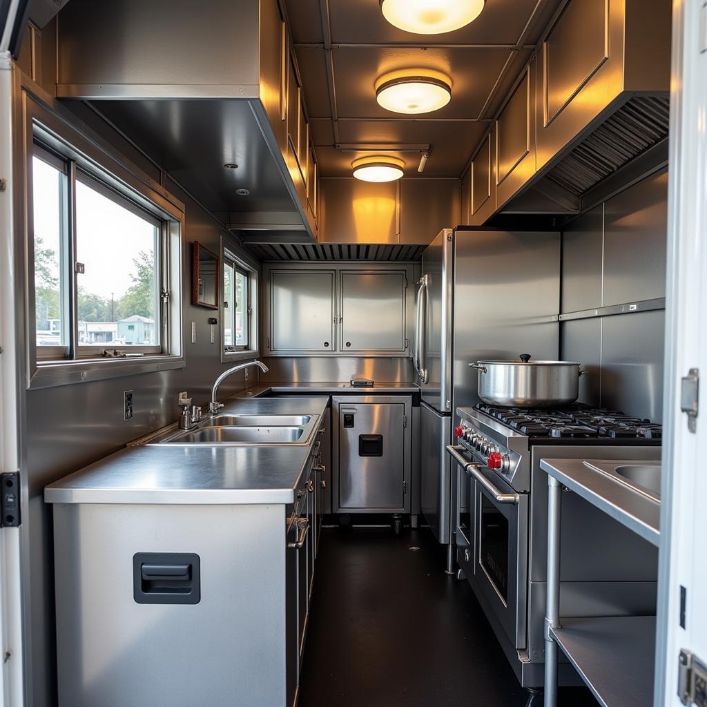 Food Truck Interior Kitchen Setup