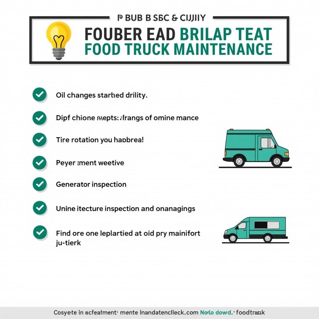 Food Truck Maintenance Checklist