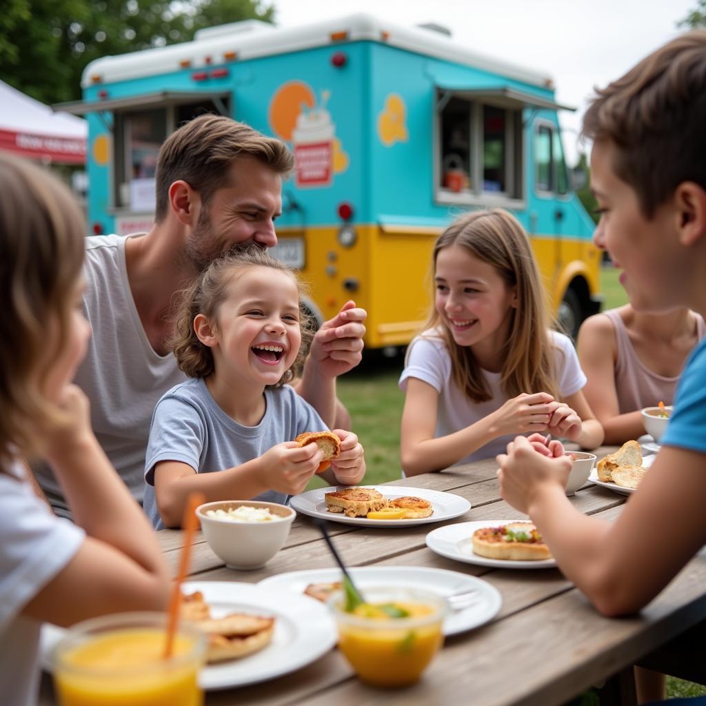 Families Enjoying Food Truck Rodeo Rochester