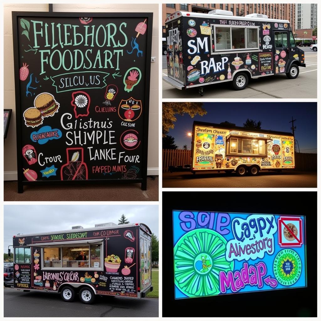 Creative food truck signage ideas