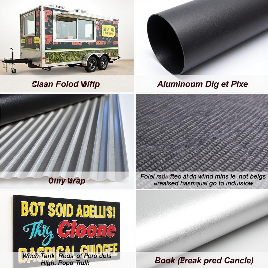 Durable materials for food truck signage