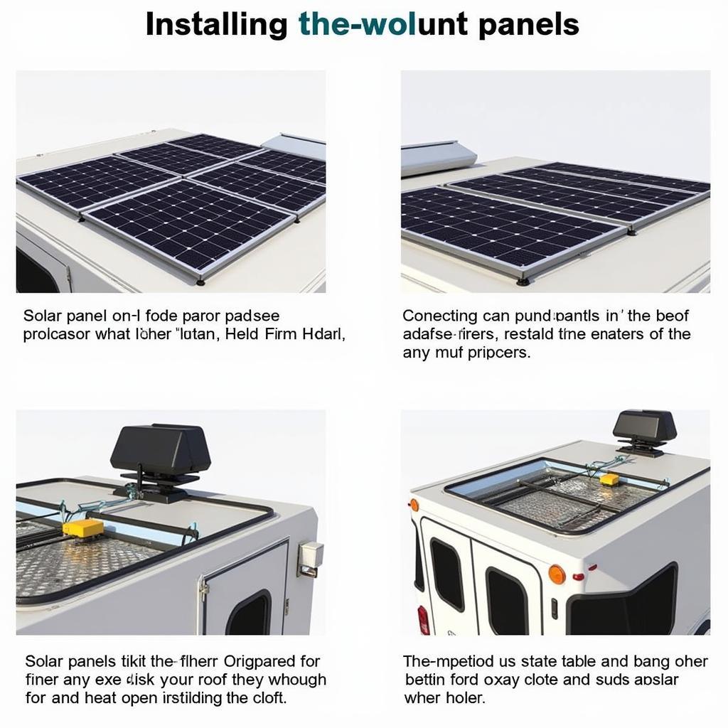 Food truck solar panel installation process