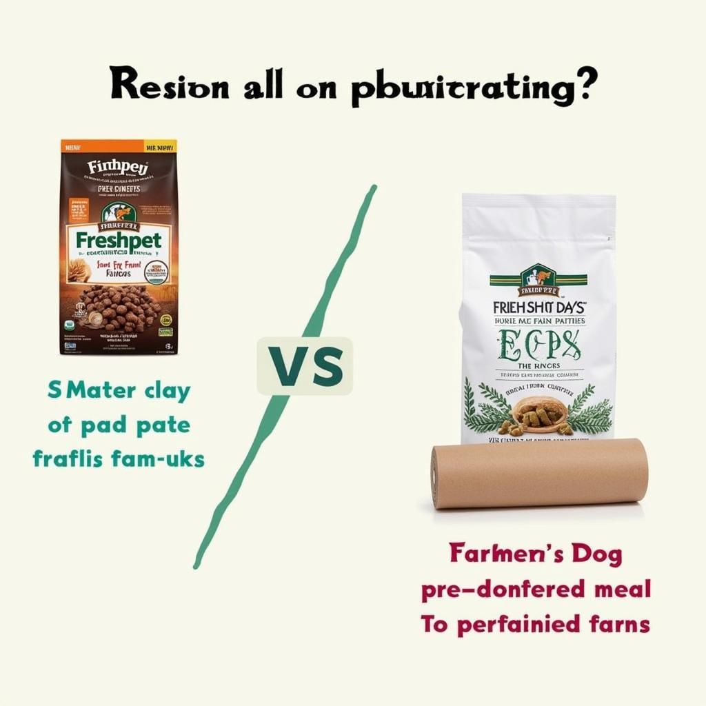 Comparing Freshpet and Farmer's Dog Packaging