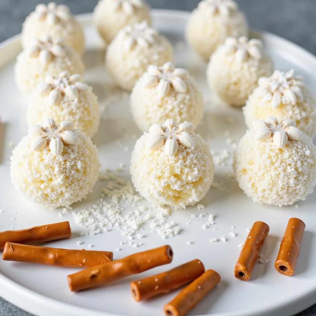 Frozen Party Snowball Cheese Balls