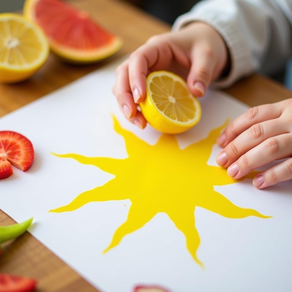 Fun and Easy Food Painting Ideas for Kids Using Fruits and Vegetables