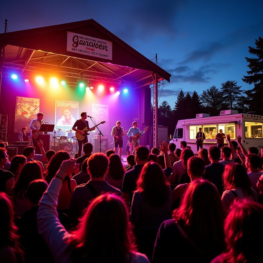 Band performing at Gardner Food Truck Festival