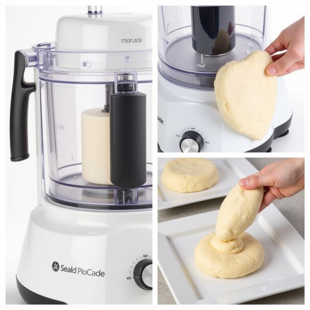 GE 4 Speed Food Processor Making Dough