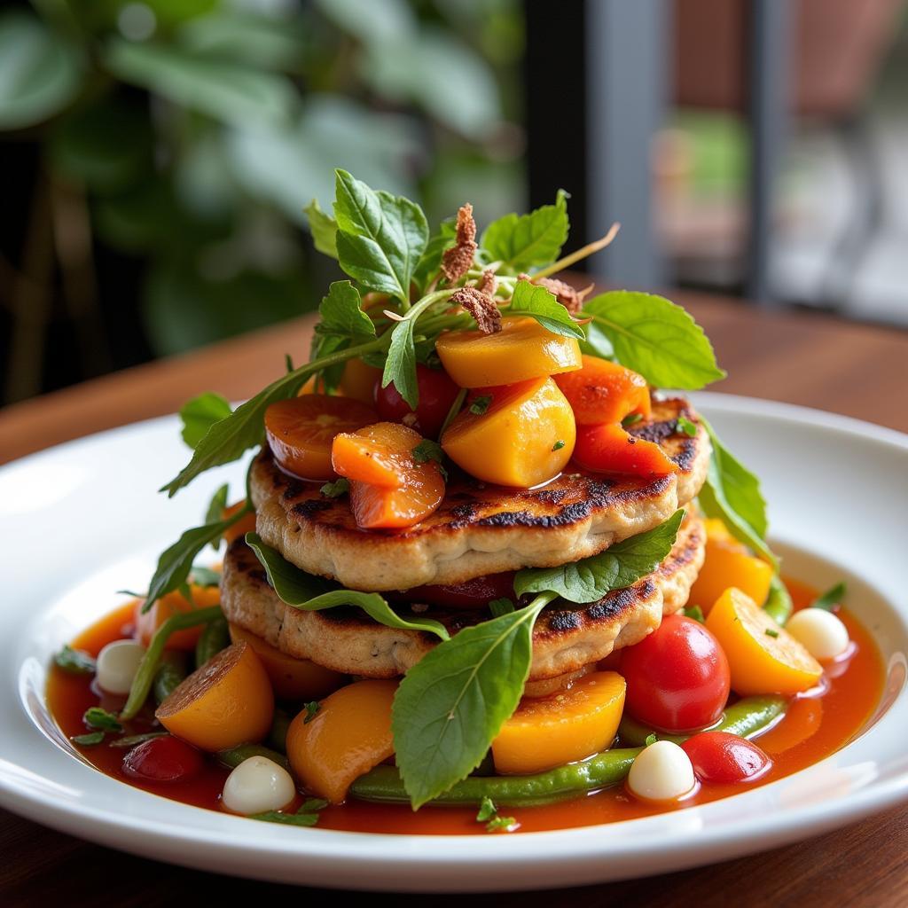 Gluten-free meal at a restaurant in New Zealand