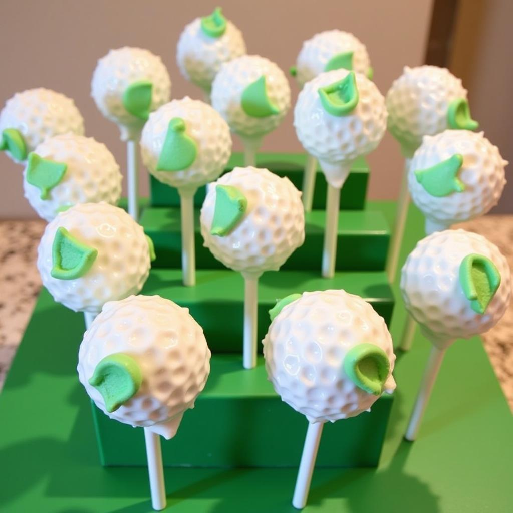 Golf Themed Desserts Cake Pops