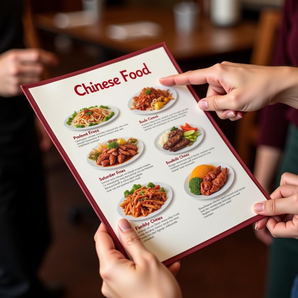 Navigating a Chinese Food Menu in Grafton