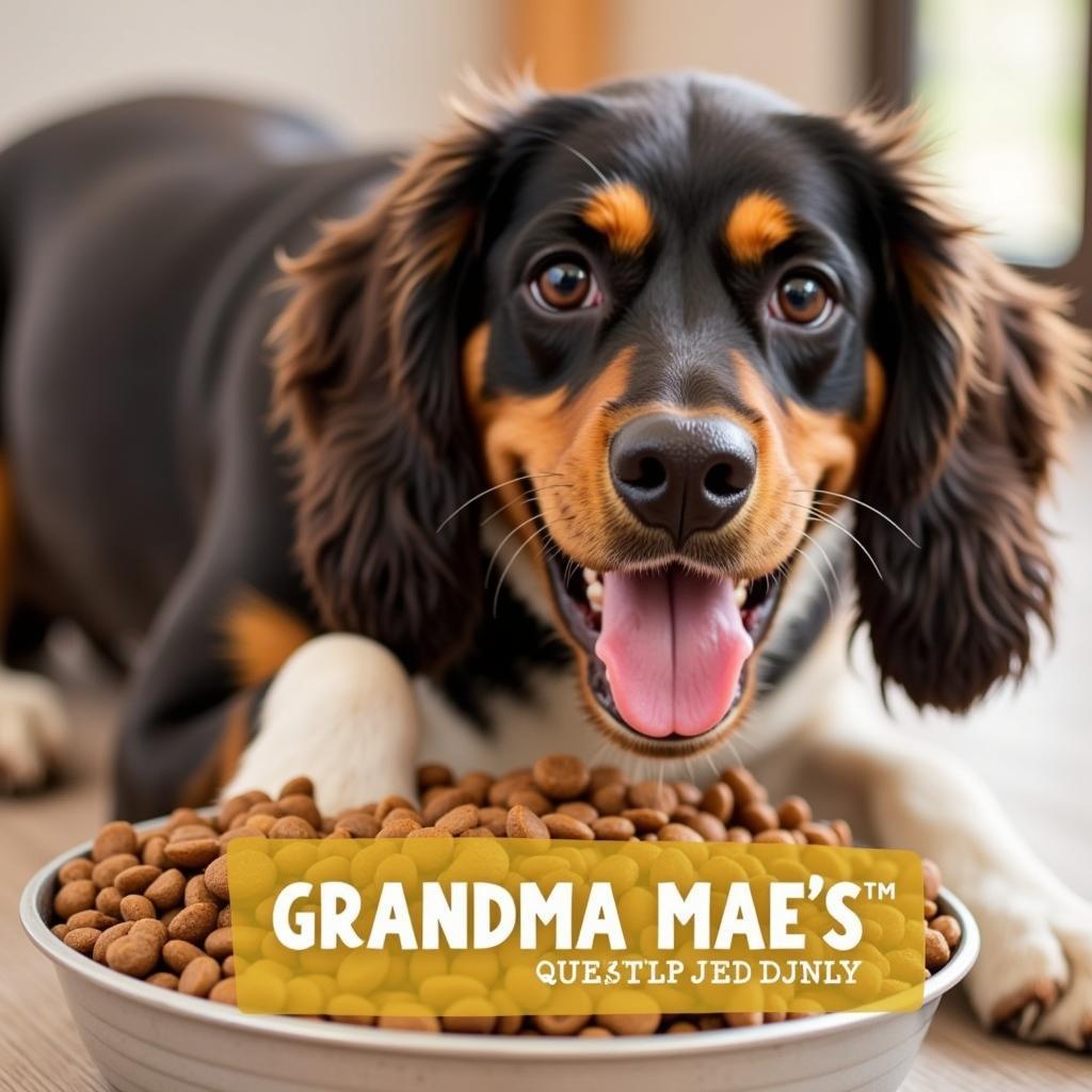 Healthy Dog Eating Grandma Mae's