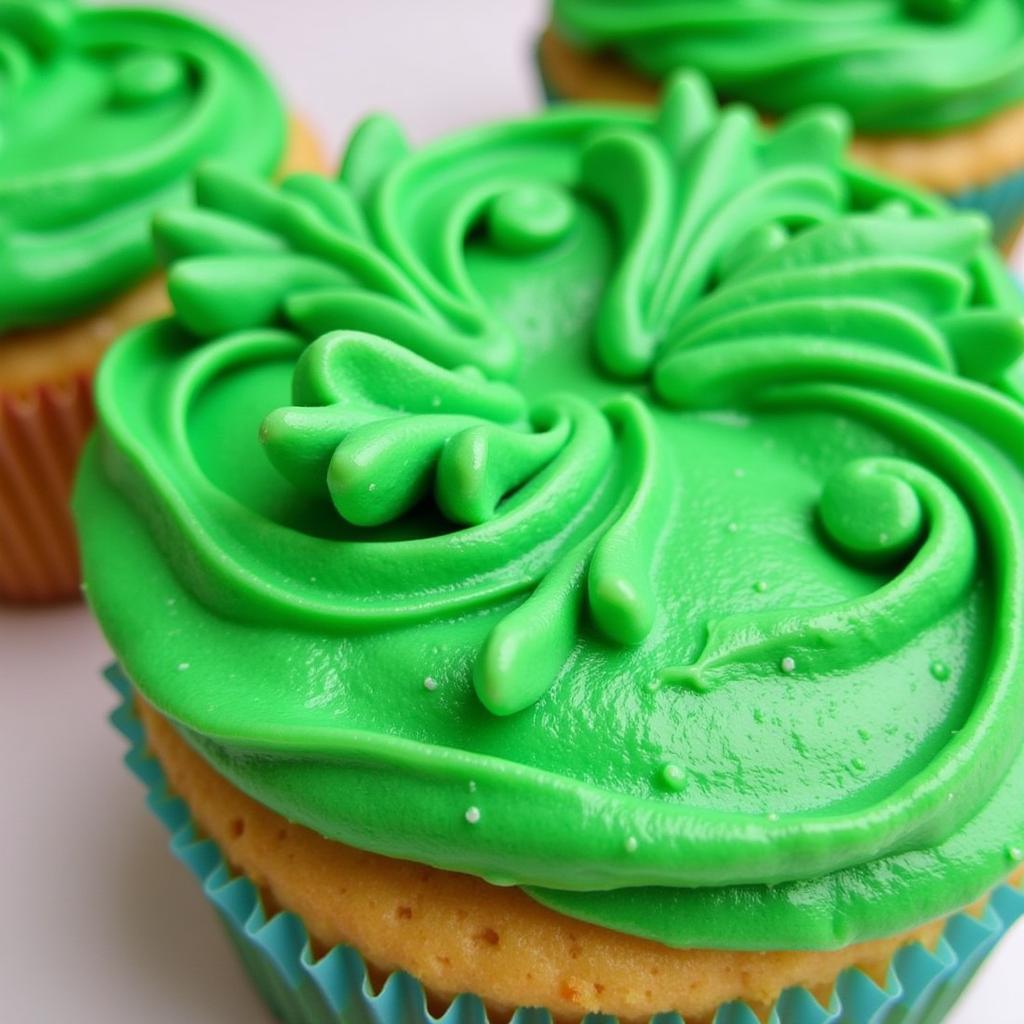 Green Food Coloring in Cakes and Cupcakes