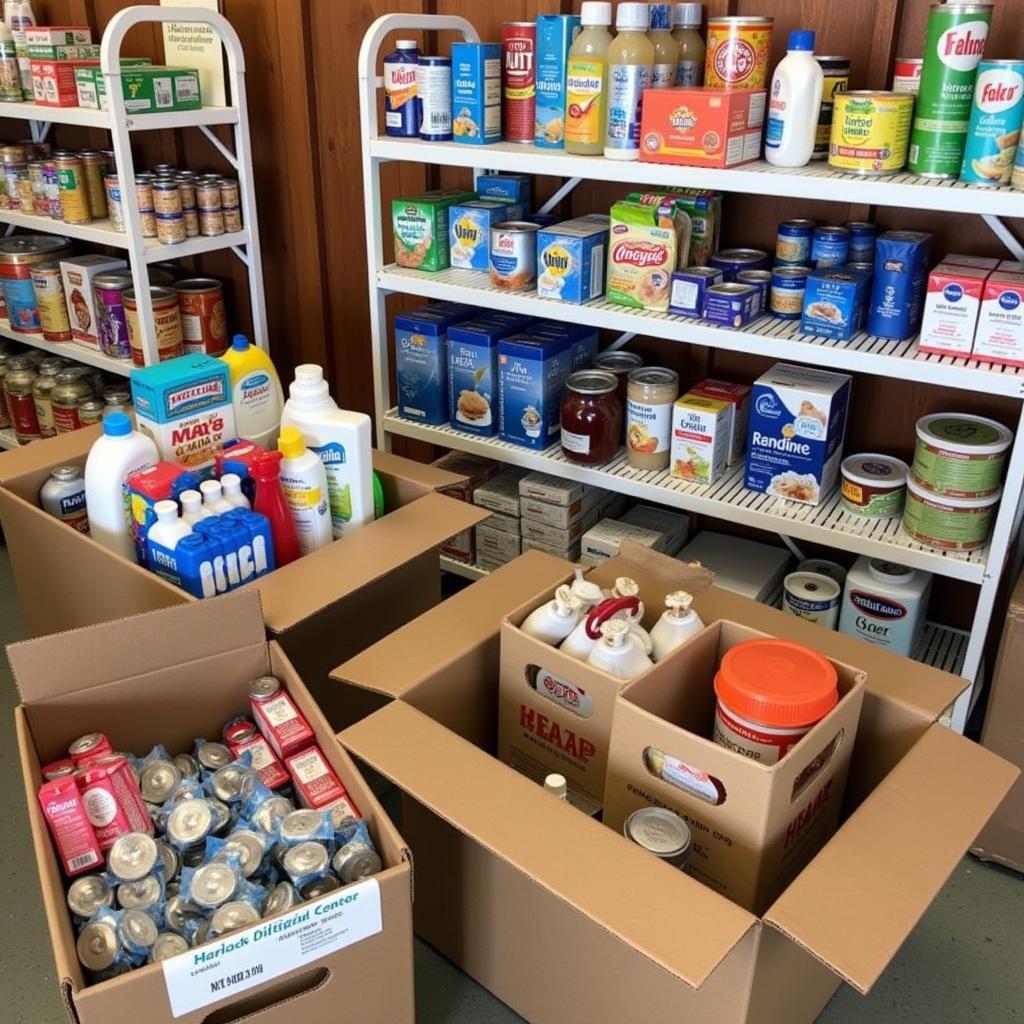 Donations of Food and Supplies at the Hanover Food Pantry