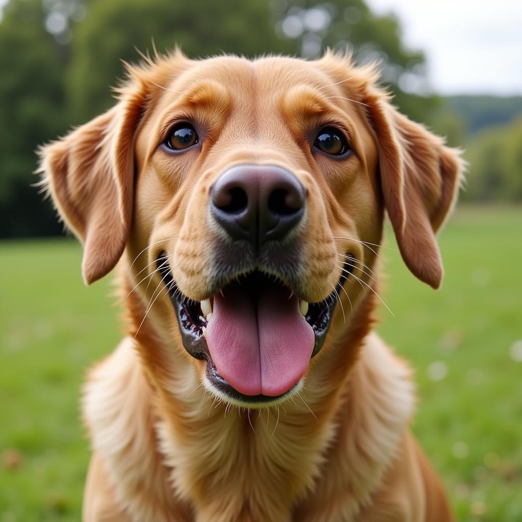 Healthy Dog with Shiny Coat