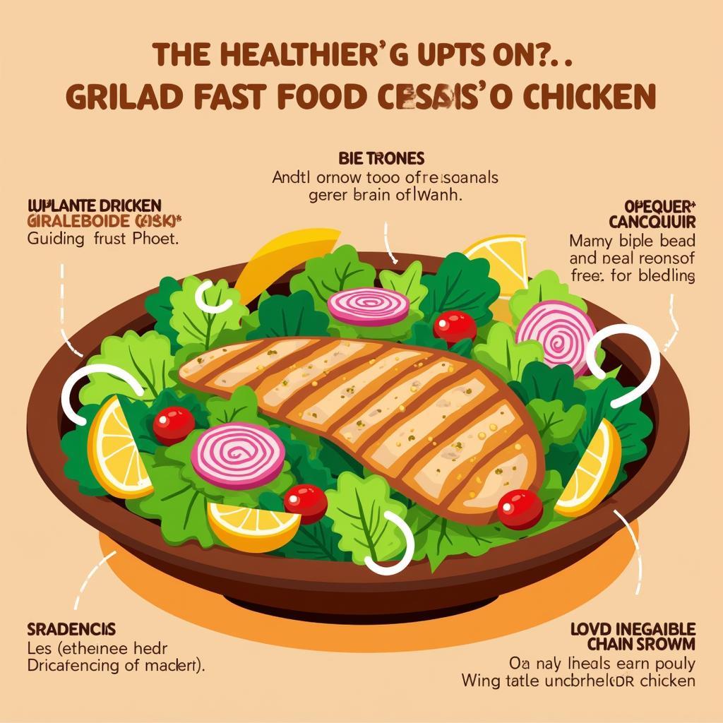 Healthy Fast Food Options: Salad and Grilled Chicken