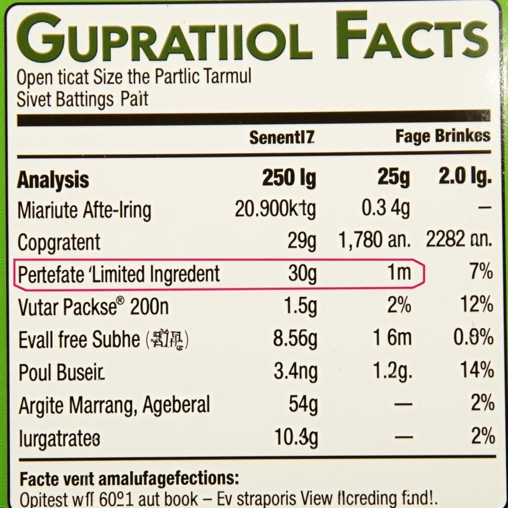 Hi Point Dog Food Label