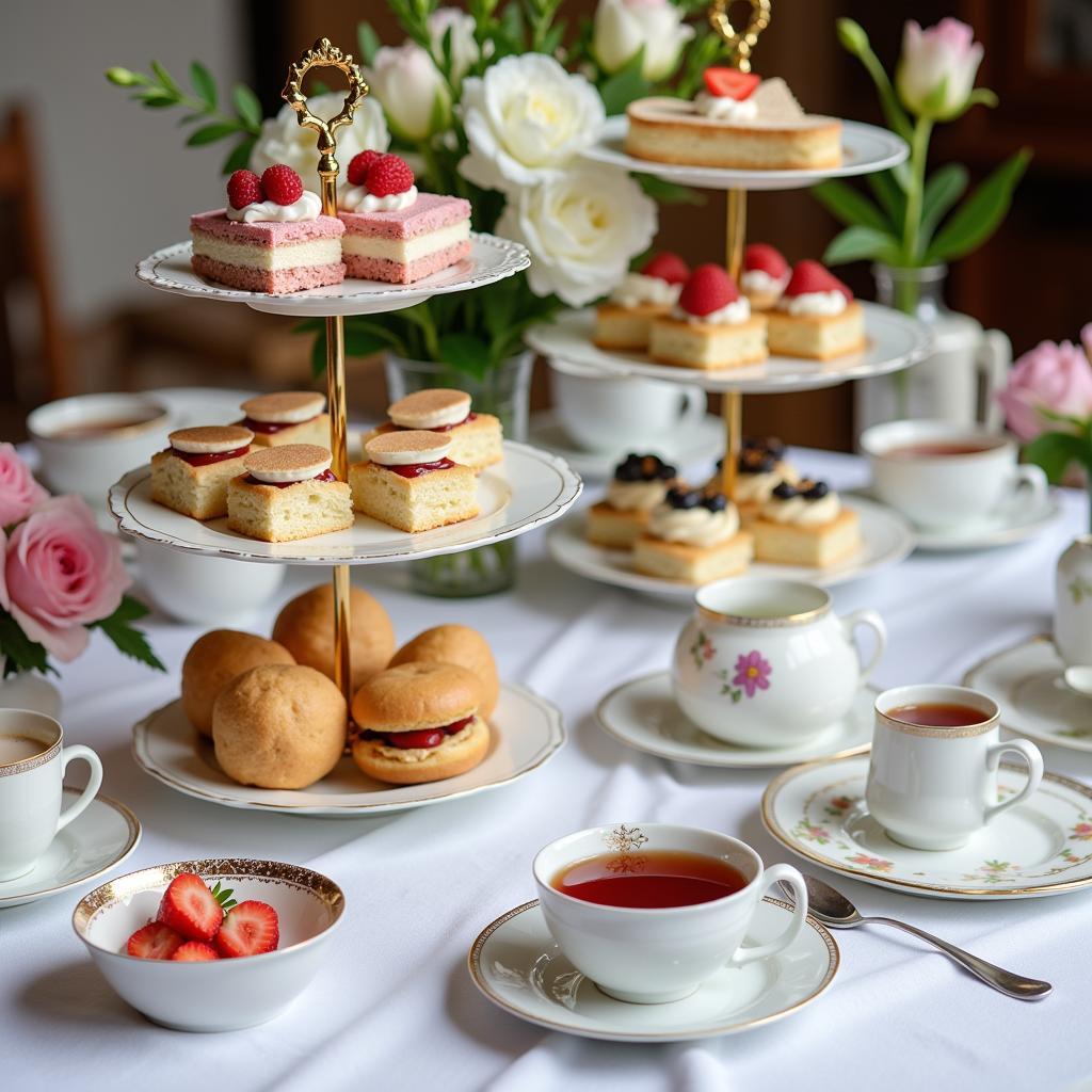 Elegant High Tea Catering Setup