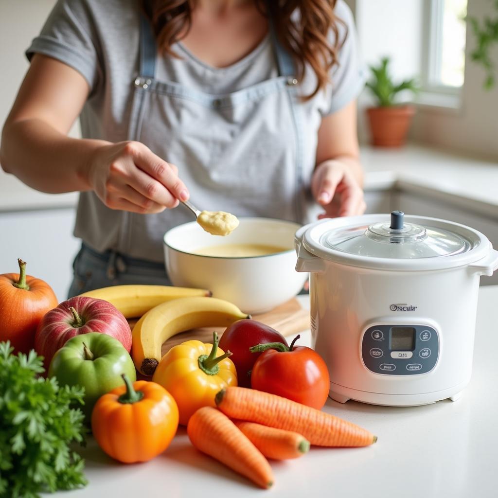 Preparing Homemade Organic Baby Food