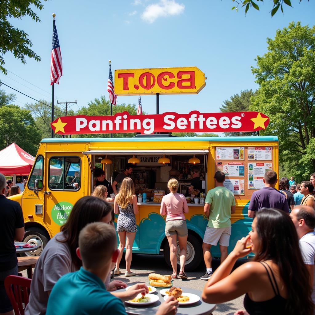 Homestead Food Truck at a Community Gathering