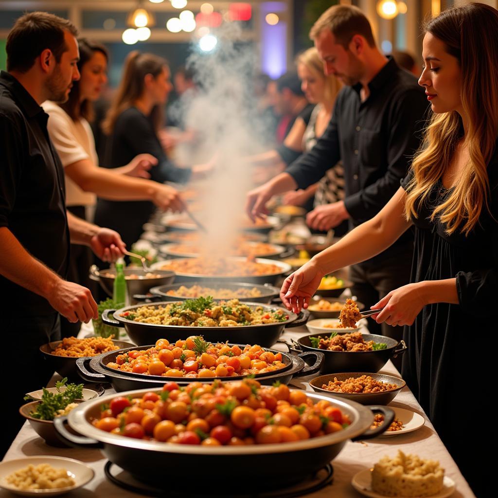 Hot Food Tables for Buffet and Catering Events