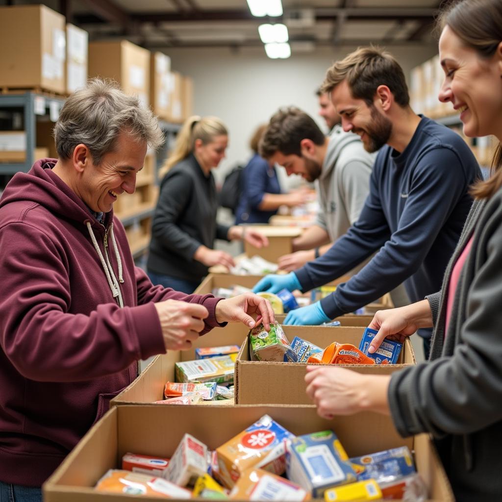 Volunteers at a Hot Springs Food Pantry