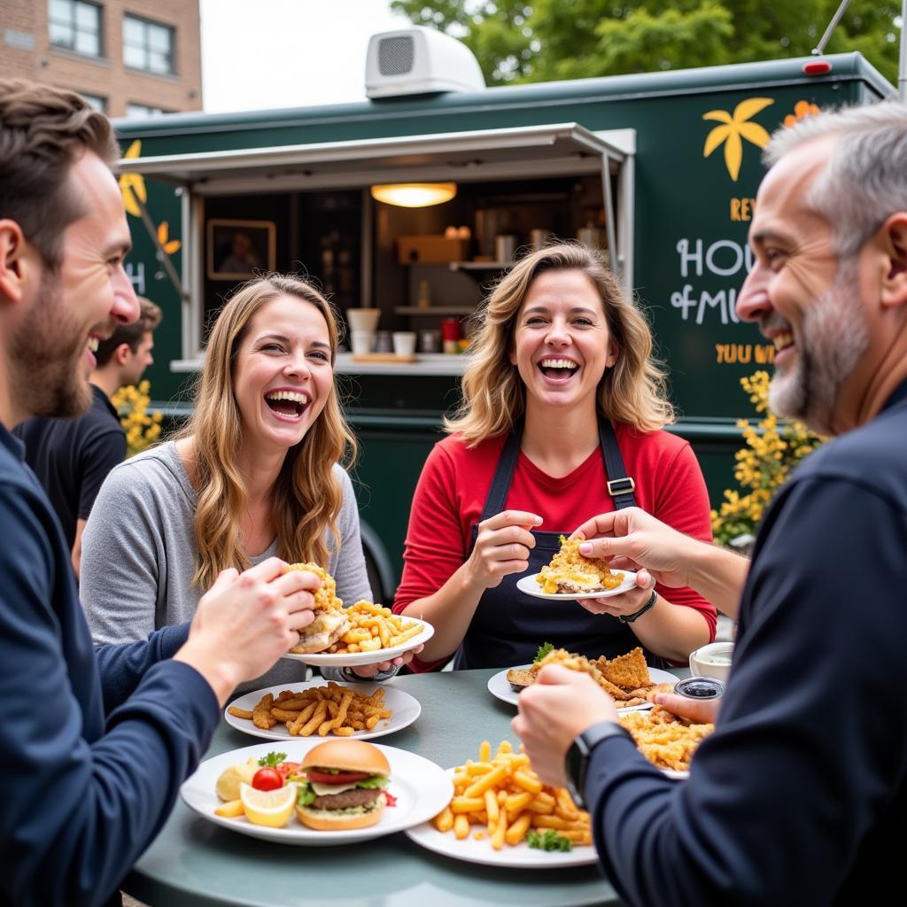 House of Munch Food Truck Customers