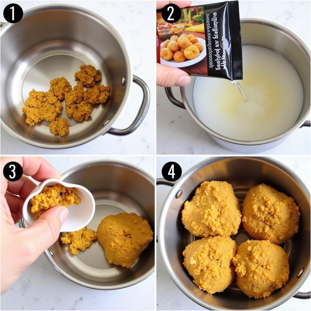 A step-by-step guide on how to rehydrate freeze-dried food.