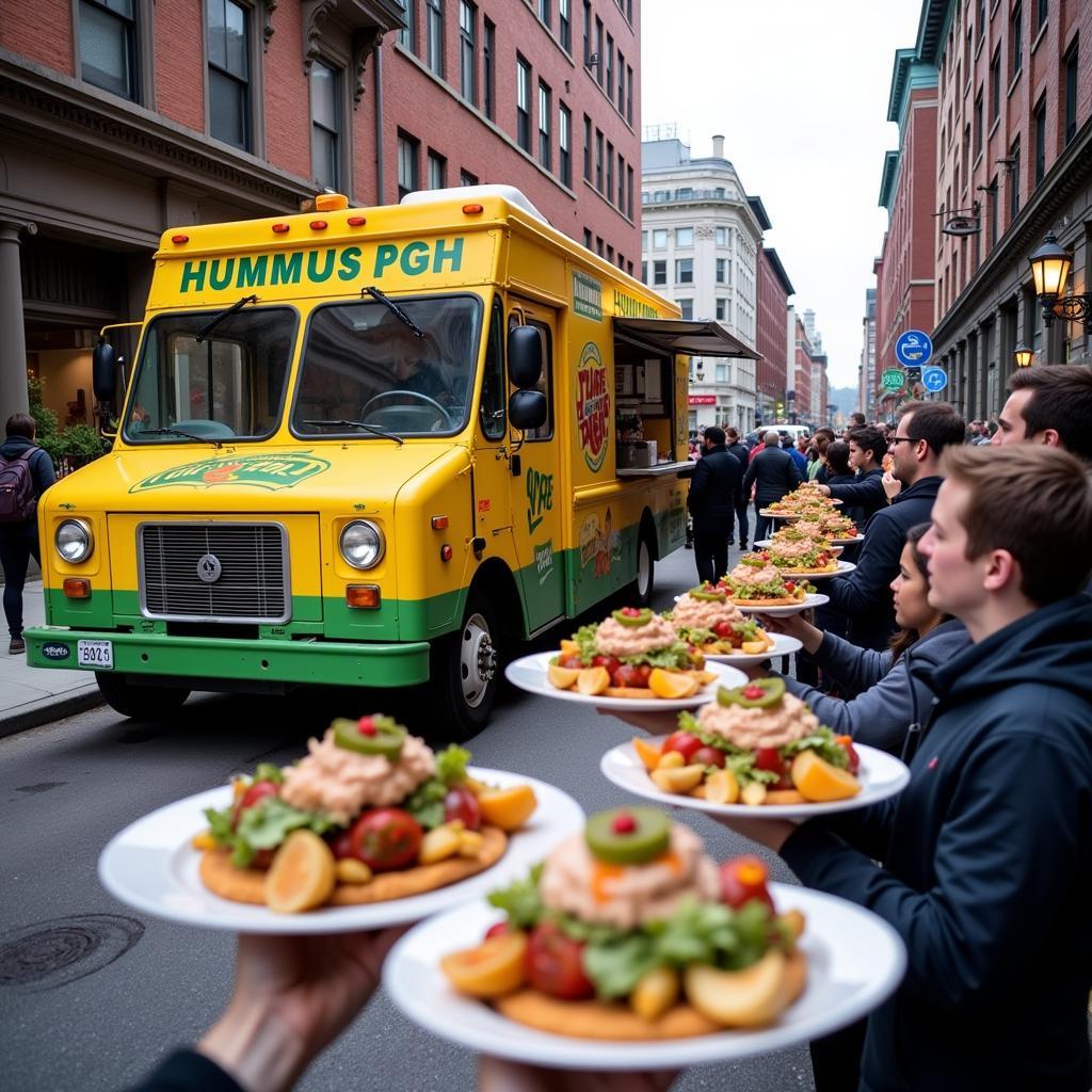 Hummus PGH food truck serving customers in Pittsburgh