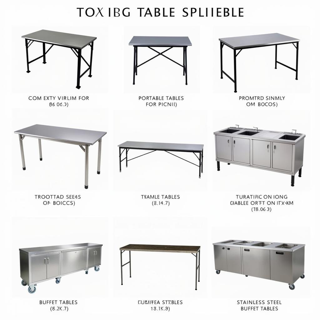 Different Types of Ice Tables for Food Displays