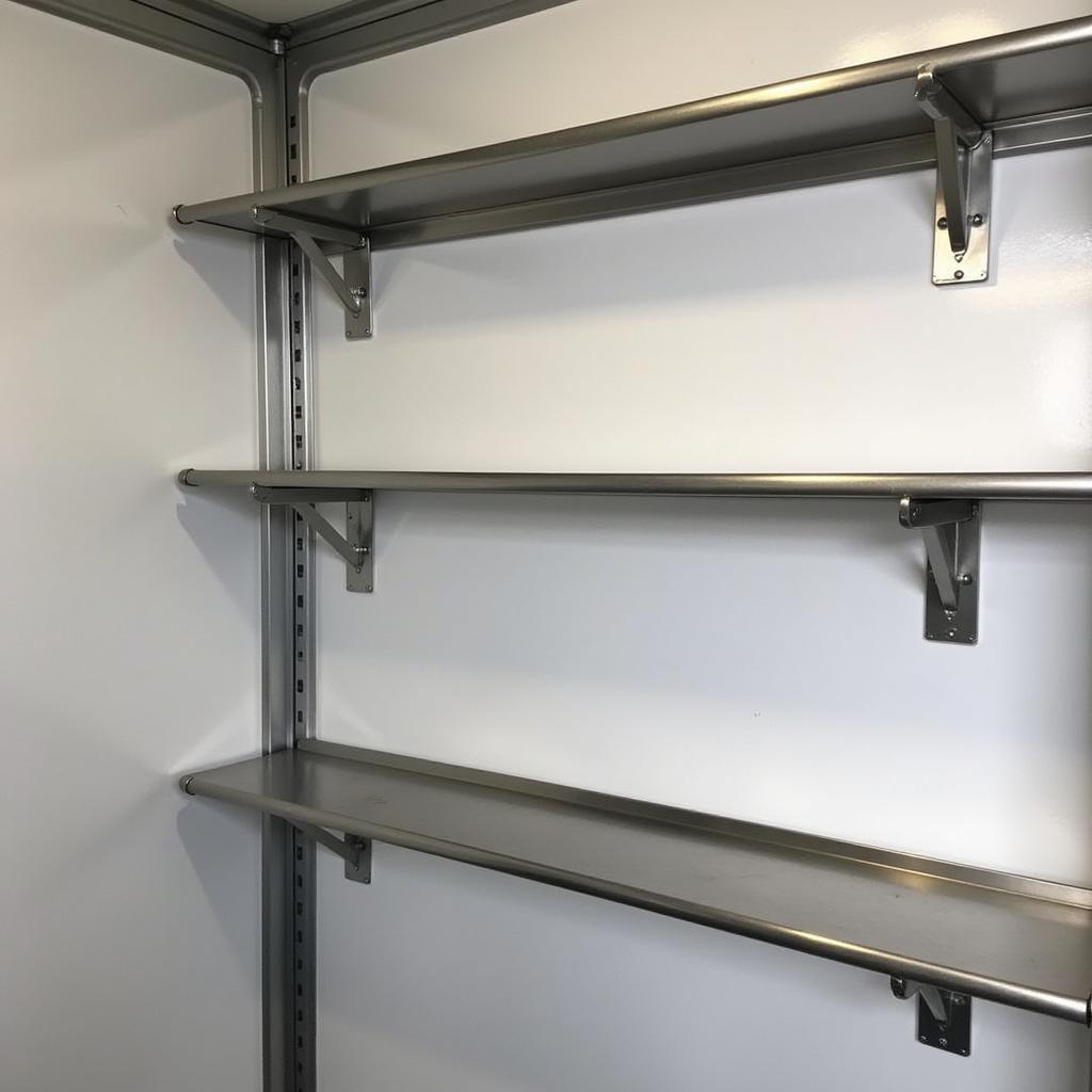 Installing Wall-Mounted Food Truck Shelves