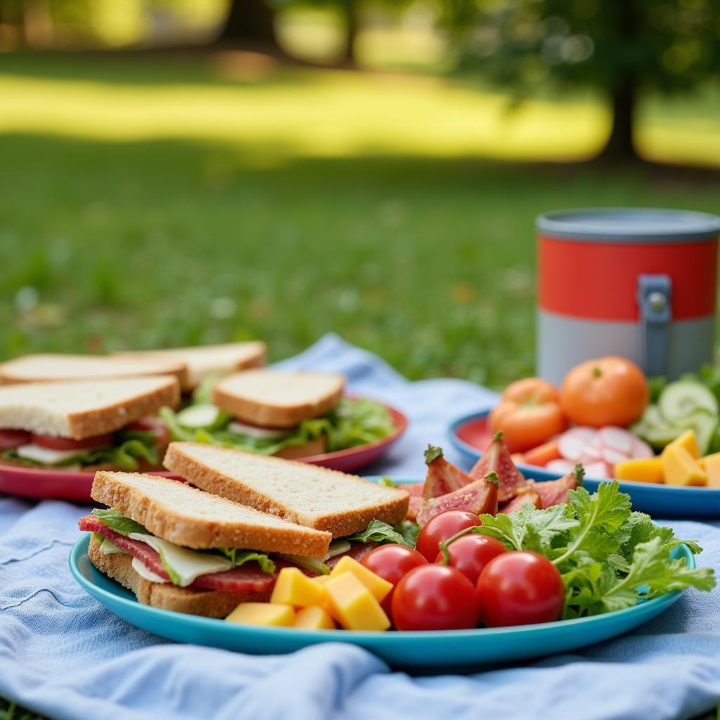 Insulated plates at a picnic