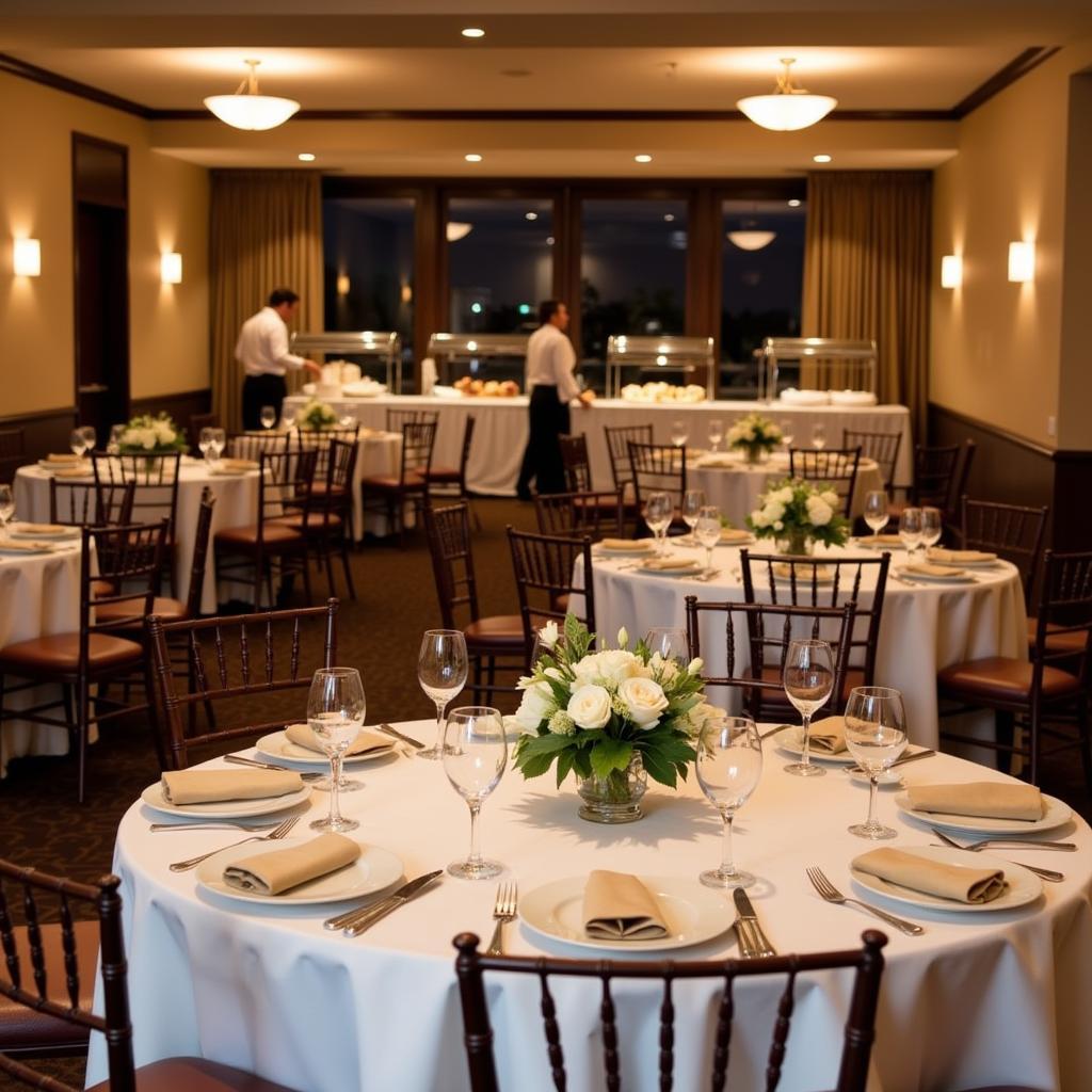 Elegant Irish Catering Setup for a Wedding Reception