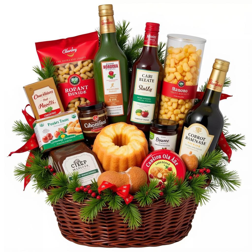 Italian Food Gift Basket for Christmas