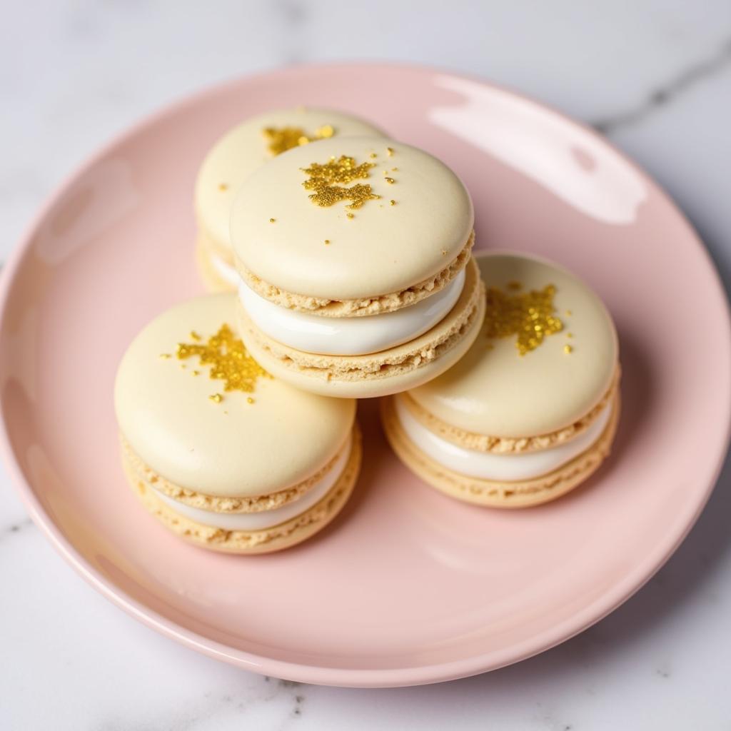 Ivory Colored Macarons