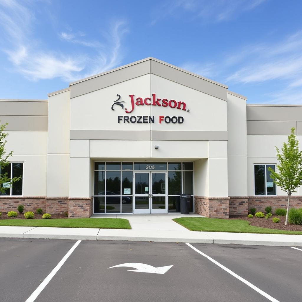 Exterior of a Jackson Frozen Food Locker Facility