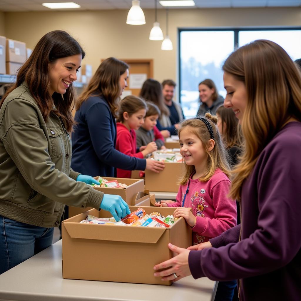 Families Receiving Food at the Johnstown Food Pantry