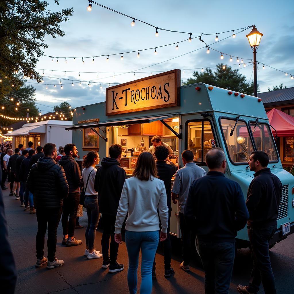 K-Trochoas Food Truck at a Local Event