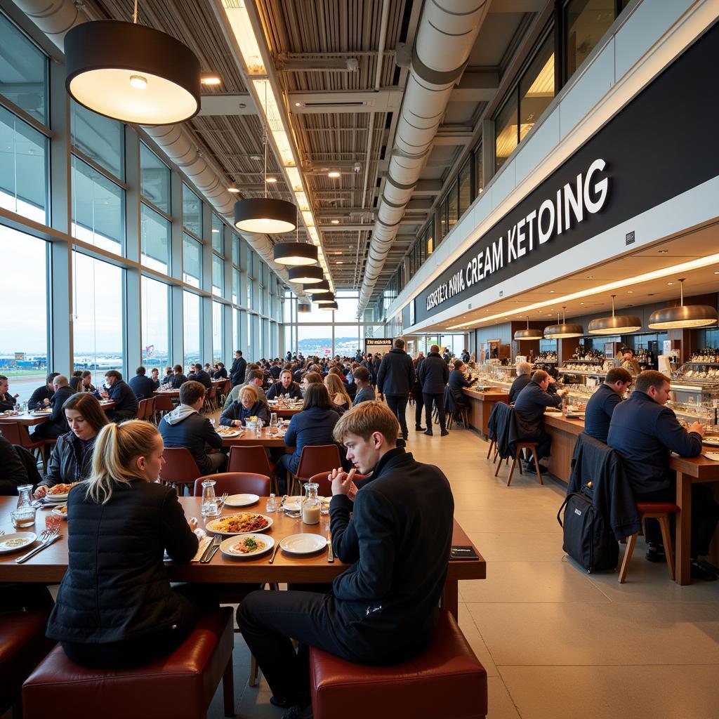 KEF Airport Dining Area