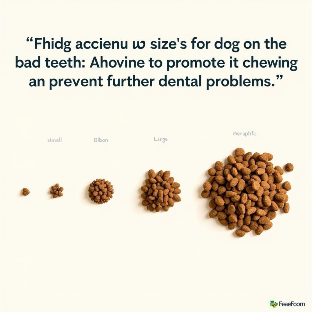 Comparing different kibble sizes for dogs with dental issues