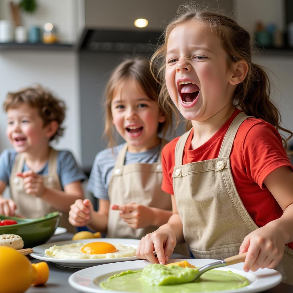 Kids Making Green Eggs and Ham