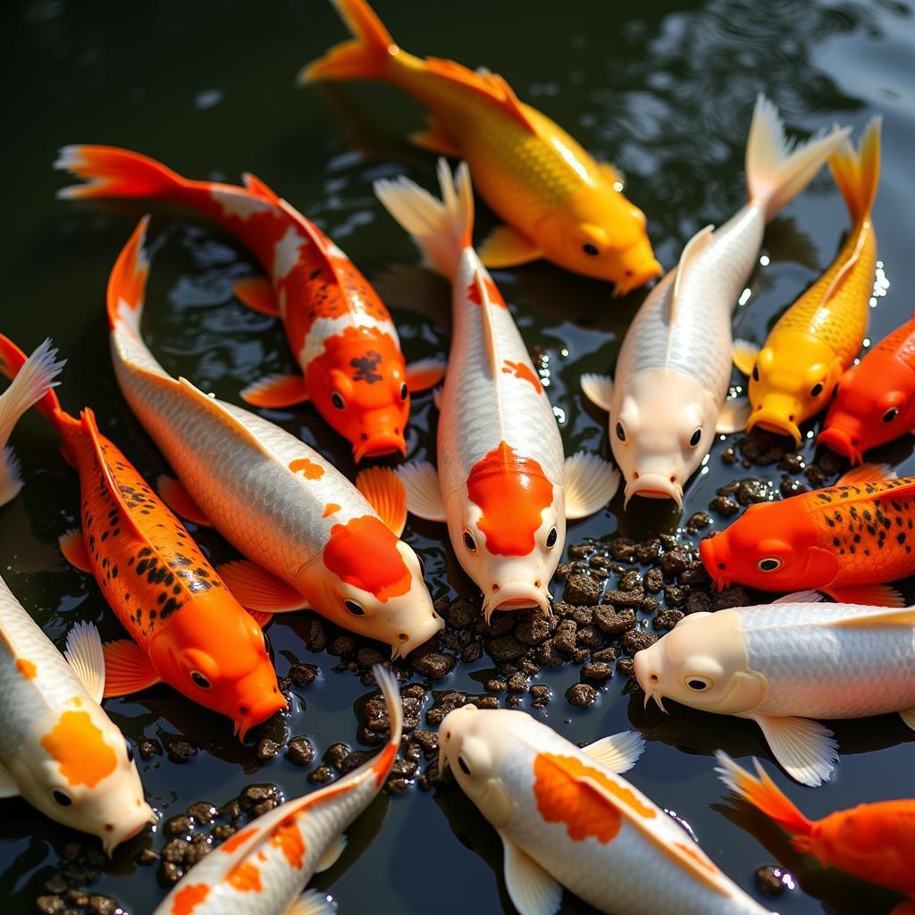 Koi Feeding Frenzy