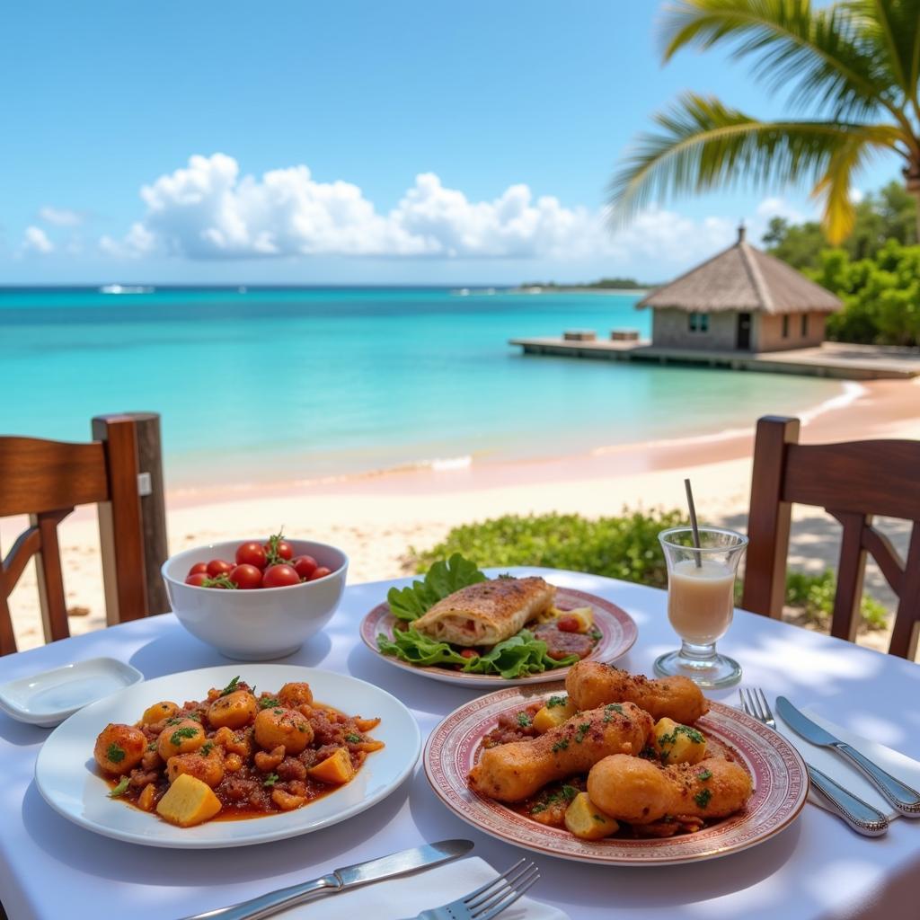 Kosher Meal on a Bermuda Beach