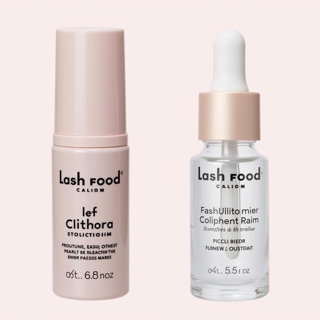 Comparing Lash Food and Serum Bottles