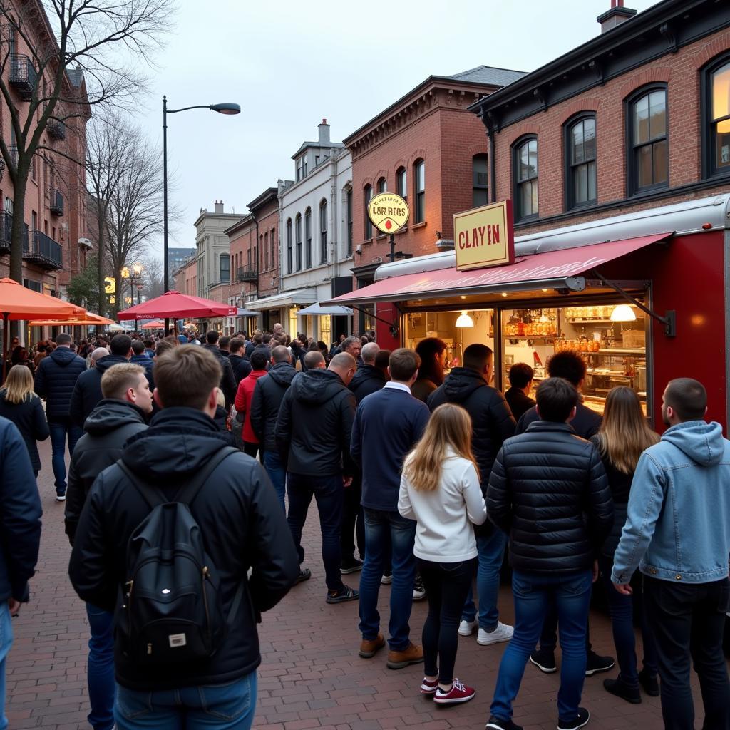 Long Lines for Limited-Edition Food