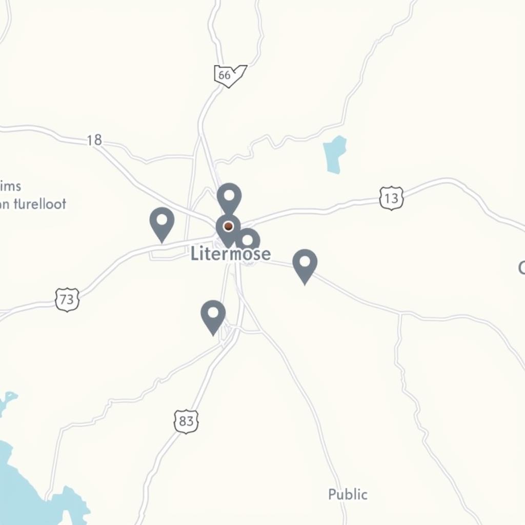 Map Showing Livermore Food Bank Locations