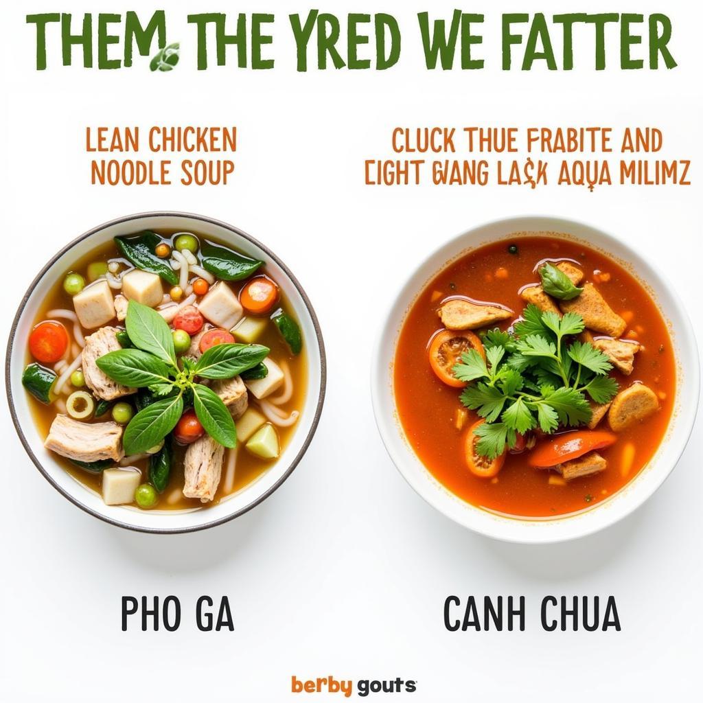 Low Calorie Vietnamese Soups: Pho Ga and Canh Chua